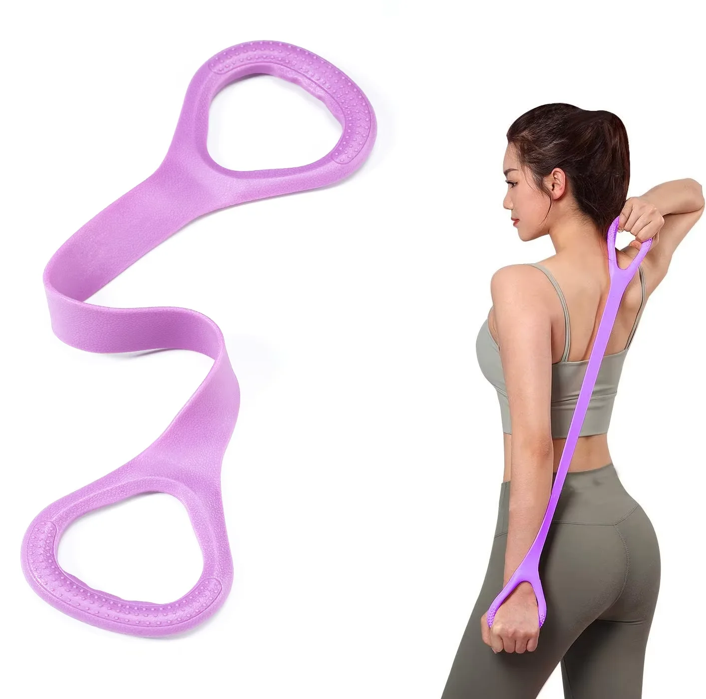 Pilates Yoga Board - Fitness Workout Resistance Band Arm Back