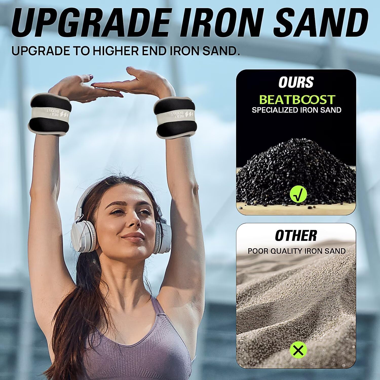 2pcs 0.25/0.5/0.75/1/2kg Wrist - Yoga Sandbag Weight review and price