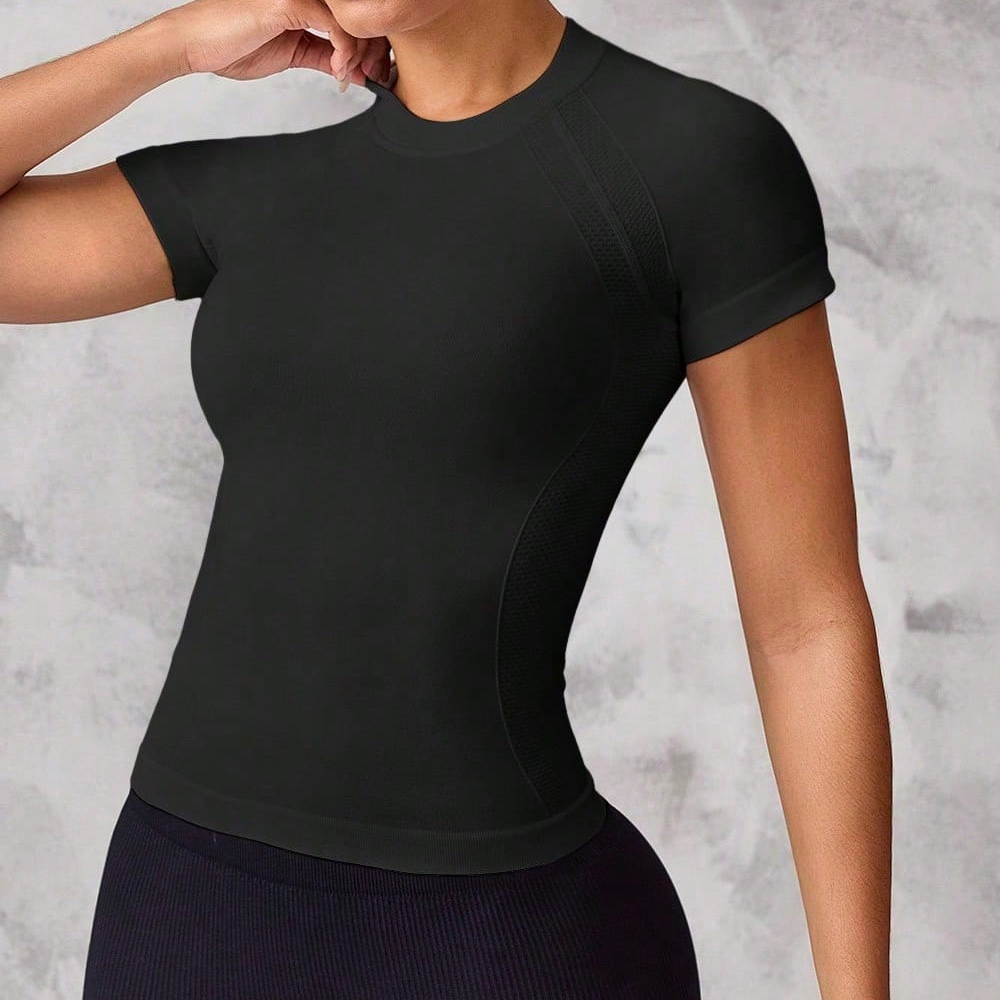 Women's short-sleeved sports t - Yoga Strap Cotton review and price
