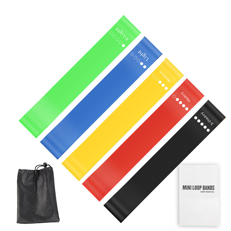 5Pcs TPE Resistance Bands Set  - Pilates Yoga Board review and price