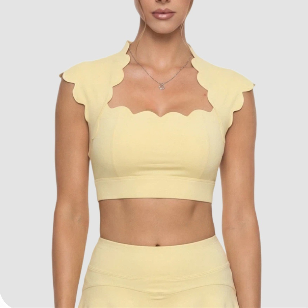 Pad Wavy Women Sports Vest Yog - Yoga Strap Cotton review and price